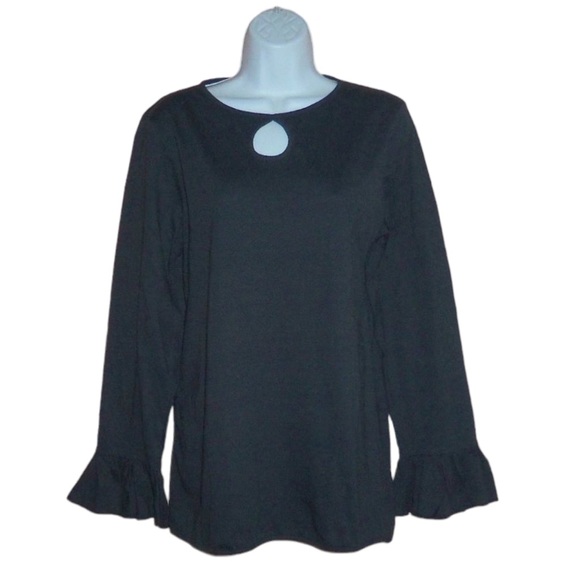 STUDIO II Black Keyhole Top Shirt - Women’s 1X/ L NWOT - Picture 10 of 10